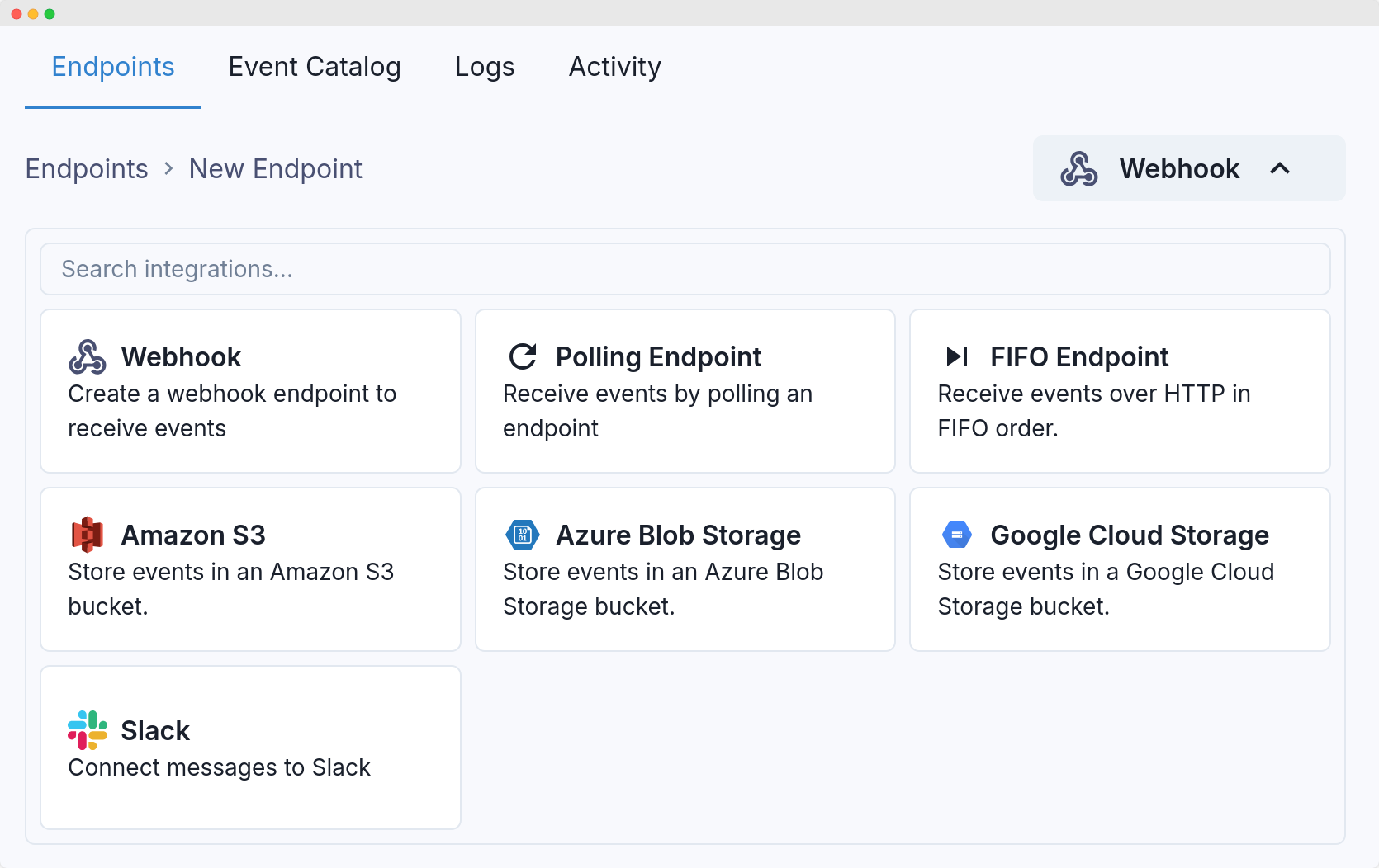 Object storage endpoints